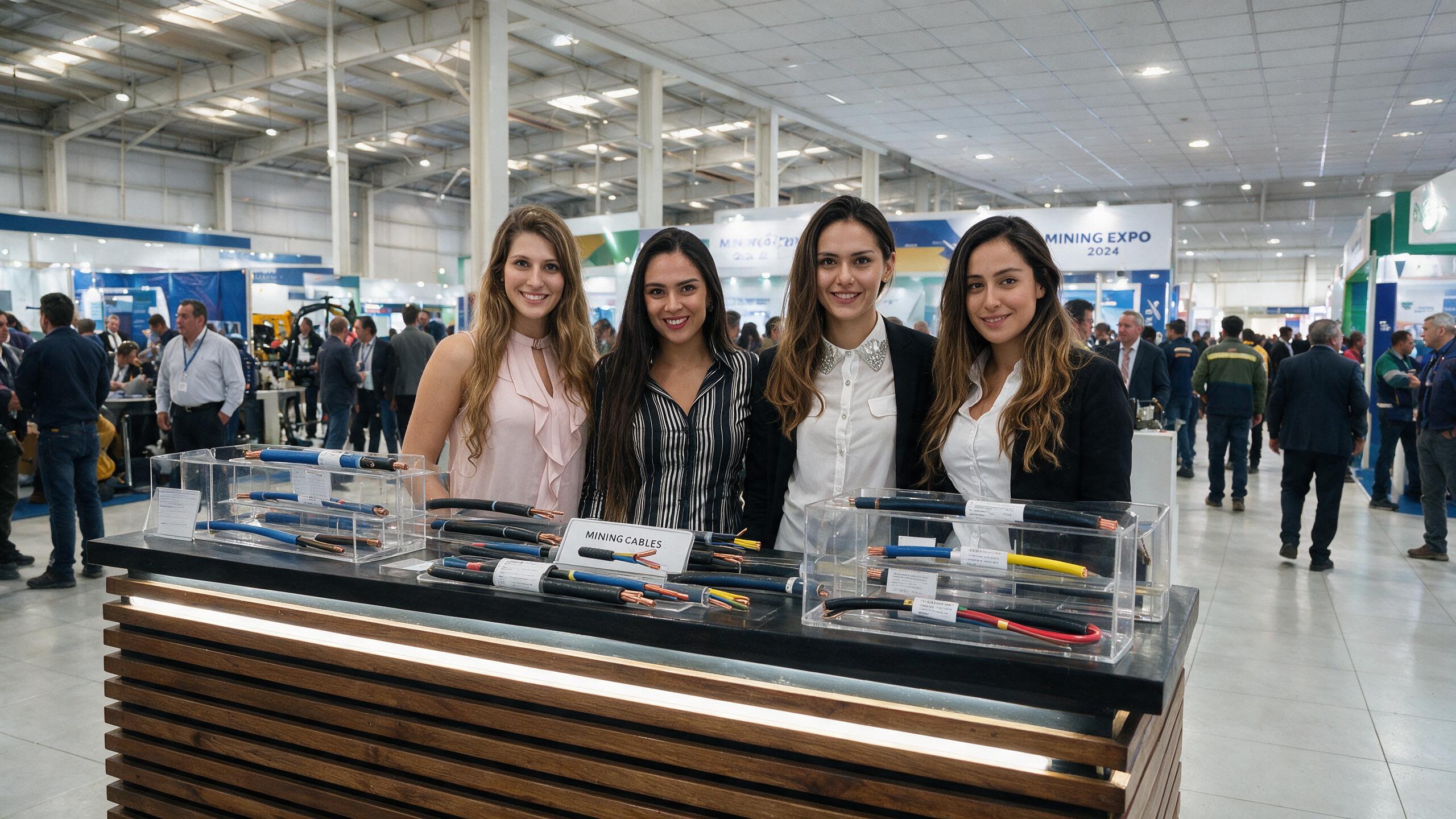 Personal de Agencia MK en stand de feria y exposición